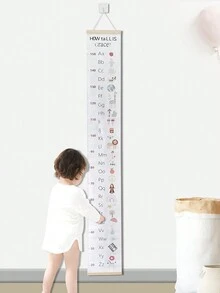1pc Children Room Decoration Baby Growth Height Measurement Hanging Ruler, Water-Resistant & Durable (Measurement: 20cm-150cm) - Multicolor - View 2