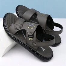 Men Sandals Summer 2024 New Outdoor Wearing Soft Bottom Casual Big Size Driving Slipper