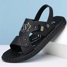 Men Sandals Summer 2024 New Outdoor Wearing Soft Bottom Casual Big Size Driving Slipper