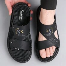 Men Sandals Summer 2024 New Outdoor Wearing Soft Bottom Casual Big Size Driving Slipper