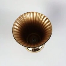 1 pieza Nuevo diseño Jarrón de flor dorado, estantería de metal para flores de mesa, jarrón alto pequeño para cumpleaños, bodas, aniversarios, decoración del hogar o uso en recepciones, decoración de boda, centro de mesa, decoración de mesa, fiesta