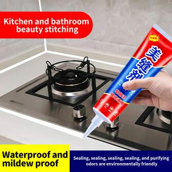 1/2ชิ้น ซีลแกรานิต กันน้ำและป้องกันเชื้อรา สำหรับห้องครัวและห้องน้ำ การปิดรอยแยกรอบโถส้วม อ่างล้างหน้า เคาน์เตอร์ กระเบื้อง บัวบน และพื้น