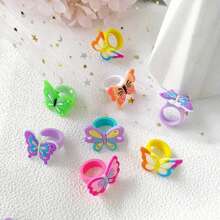 10/20 Chiếc Nhẫn Đồ Chơi Hình Con Bướm Cho Đồ Chơi Trang Trí Giáng Sinh Cổ Điển Bằng Polyvinyl Silicone (Ngẫu Nhiên) - Nhiều màu - Xem 2
