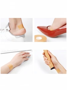 1pc Multifunctional Waterproof Foot Care Bandage - Self-Adhesive Elastic Heel Pad, Suitable For Pedicure Tools, For Blisters, Odorless, Flexible Foot, Finger, Toe Protection - Waterproof, Reusable, Invisible Fit - Essential For Travel And Shoe Comfort