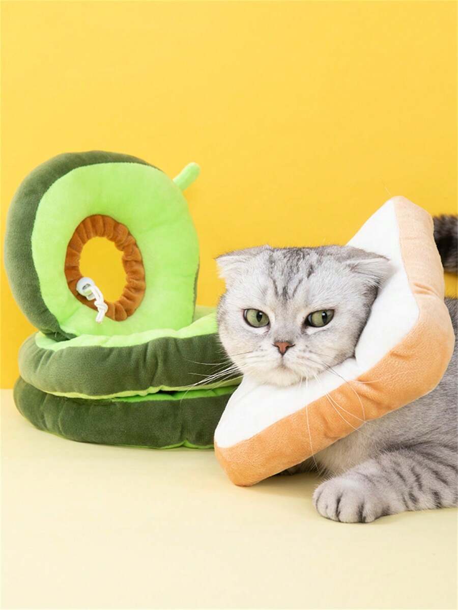 1pc Adjustable Cat Collar Cat Soft Collar Anti Licking Bite Cat Elizabethan Collar