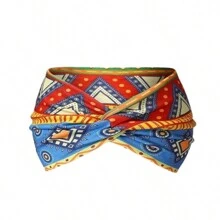 European And American Style Wide Bohemian Sports Headband For Women, Yoga Headscarf, Non-Slip Hairband,Dopamine Turban Headband Sweatband Fall Winter Hair Band Hair Accessories For Women For Vacation Outfits Woman - View 3