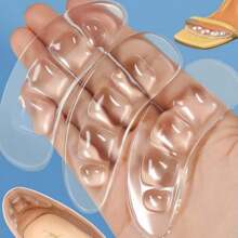 Silicone Anti-Slip Insole Pads, Self-Adhesive Heel Grip, Cushion For High Heels, Prevent Friction And Relieve Foot Pain, Ultra Soft And Comfortable