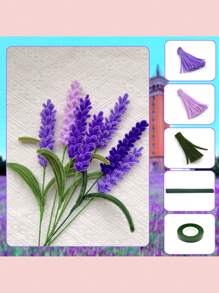 161 PIEZAS Kit de Flores de Limpiapipas de Lavanda, Manualidades y Artesanía DIY con Tallos de Chenilla, Incluye 50 limpiapipas morado taro, 50 tallos de chenilla verde, 50 tallos de chenilla morado claro, 10 tallos de flores de 30cm, 1 cinta floral, como regalo de graduación o inicio de clases, Set de limpiapipas esponjosos, Flores de palitos retorcidos hechas a mano, Ramos de lavanda artificial para decoración de fiestas, bodas y hogar, Proyecto artesanal y artístico DIY, Adecuado para principiantes - Multicolor - Ver 3