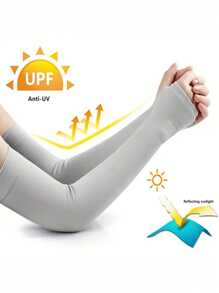 1 Pair Summer Ice Sleeves - Keep Cool And Protect From Harmful Sun Rays