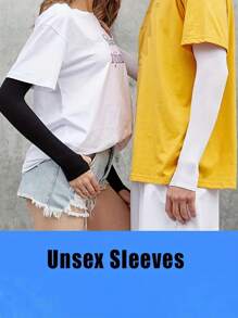 1 Pair Summer Ice Sleeves - Keep Cool And Protect From Harmful Sun Rays