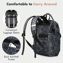 Lekesky Laptop Backpack Women 15.6-17 Inch Laptop Rucksack Bag, Ladies Backpack For Travel, Work, College - Black - View 5