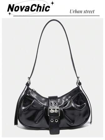 SHEIN ショルダーバッグ 軽量ミニバッグ、チェーンバッグ、キルティングスレッドバッグ