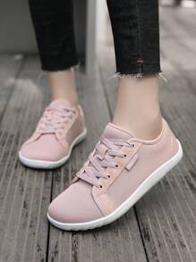 New Women Flat Soft Sole Walking Shoes, Ladies Wide Toe Barefoot Casual Shoes For Walking, Indoor Fitness, Outdoor Running, Simple Fashion Sneakers For Women