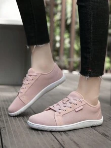 New Women Flat Soft Sole Walking Shoes, Ladies Wide Toe Barefoot Casual Shoes For Walking, Indoor Fitness, Outdoor Running, Simple Fashion Sneakers For Women