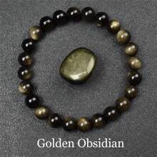 Pulsera de cuentas de piedra natural real de 6/8mm para mujeres, Lapislázuli auténtico, gema de lazurita azul, apatita azul, ágata roja con rayas, cornalina roja, cristal de sodalita, ópalo rosa, piedra de cuarzo rosa, rodanita roja, jaspe rojo, piedra Unakita, ojo de tigre amarillo, jade dorado, obsidiana dorada, obsidiana dorada arcoíris de luz dorada, arenisca azul, radiance de cielo estrellado, piedra de sangre de dragón, pulsera de amatista y piedras naturales de alta calidad, joyería de cristal de Reiki púrpura real original para mujeres y hombres.