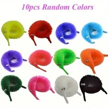 1/10 piezas de lindo gusano mágico de ardilla, juguetes de oruga truco para juegos interactivos, teaser de gato perfecto y fiestas festivas para Mardi Gras y Navidad