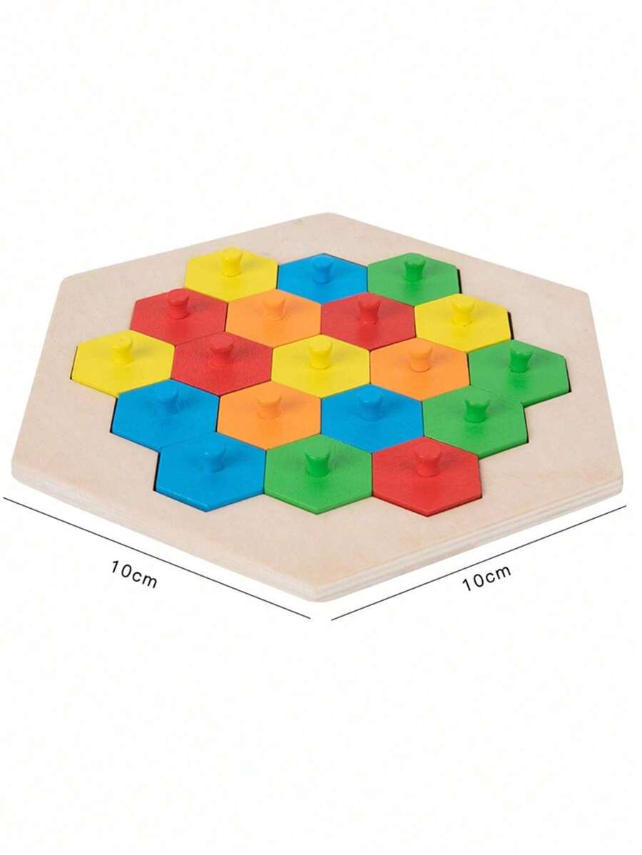 Children's Logic & Reasoning Game Pentagonal Matching Blocks For 2