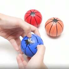 1入新奇個性化霧面和光滑旋轉速度扭轉籃球立方體減壓器迷你玩具，適合日常玩樂、母親節、兒童節、紀念日或情人節禮物