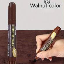 1 Furniture Repair Marker, Wooden Cabinet, Floor Repair And Filling Rod, Scratch Recovery Kit, Touch Up Paint Pen, Composite Material Repair (Some Styles, Positions Or Logos Are Randomly Shipped And Do Not Affect Use)