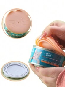 Tapa reutilizable con aislamiento de aire para latas de comida de mascota, mantiene la frescura, antifugas, fácil de limpiar, color aleatorio