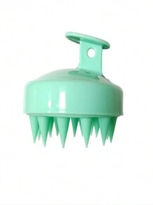 1pc Solid Color Silicone Shampoo Brush Scalp Massager Comb Anti-Itch Hair Washing Comb
