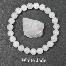 Pulsera de cuentas de piedra natural real de 6/8mm para mujeres, Lapislázuli auténtico, gema de lazurita azul, apatita azul, ágata roja con rayas, cornalina roja, cristal de sodalita, ópalo rosa, piedra de cuarzo rosa, rodanita roja, jaspe rojo, piedra Unakita, ojo de tigre amarillo, jade dorado, obsidiana dorada, obsidiana dorada arcoíris de luz dorada, arenisca azul, radiance de cielo estrellado, piedra de sangre de dragón, pulsera de amatista y piedras naturales de alta calidad, joyería de cristal de Reiki púrpura real original para mujeres y hombres.