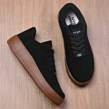 Women Wedge Sneakers - PRETO CAMURÇA - View 1