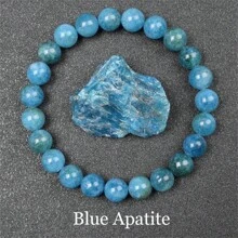 Pulsera de cuentas de piedra natural real de 6/8mm para mujeres, Lapislázuli auténtico, gema de lazurita azul, apatita azul, ágata roja con rayas, cornalina roja, cristal de sodalita, ópalo rosa, piedra de cuarzo rosa, rodanita roja, jaspe rojo, piedra Unakita, ojo de tigre amarillo, jade dorado, obsidiana dorada, obsidiana dorada arcoíris de luz dorada, arenisca azul, radiance de cielo estrellado, piedra de sangre de dragón, pulsera de amatista y piedras naturales de alta calidad, joyería de cristal de Reiki púrpura real original para mujeres y hombres.