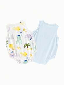 Balabala Newborn Baby Boys Clothes Triangle Suit Two-Piece Set Full  Summer Fresh Cute