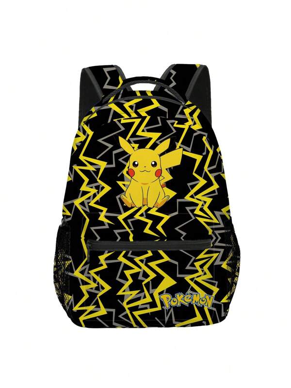 Mochila escolar de Pikachu 3D con impresión completa, para niños y niñas, mochila escolar de anime kawaii y dibujos animados
