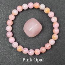 Pulsera de cuentas de piedra natural real de 6/8mm para mujeres, Lapislázuli auténtico, gema de lazurita azul, apatita azul, ágata roja con rayas, cornalina roja, cristal de sodalita, ópalo rosa, piedra de cuarzo rosa, rodanita roja, jaspe rojo, piedra Unakita, ojo de tigre amarillo, jade dorado, obsidiana dorada, obsidiana dorada arcoíris de luz dorada, arenisca azul, radiance de cielo estrellado, piedra de sangre de dragón, pulsera de amatista y piedras naturales de alta calidad, joyería de cristal de Reiki púrpura real original para mujeres y hombres.
