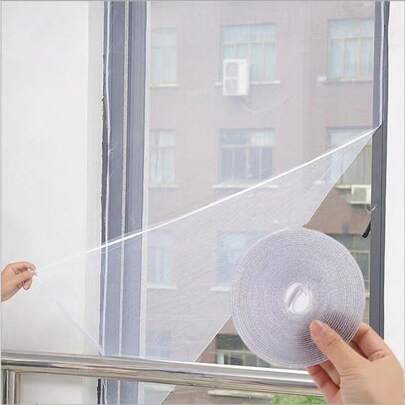 Self-Adhesive Invisible Window Screen For DIY, Summer Mosquito & Insect Proof Simple Mesh