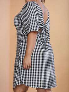 Plus Size Dresses - Cuadros blancos - Ver 3