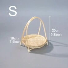 1 pieza Estante de almacenamiento de bambú de 1/2/3 niveles para bocadillos, pasteles y fiestas, adecuado para fiestas de compromiso y banquete, estante portátil para restaurante