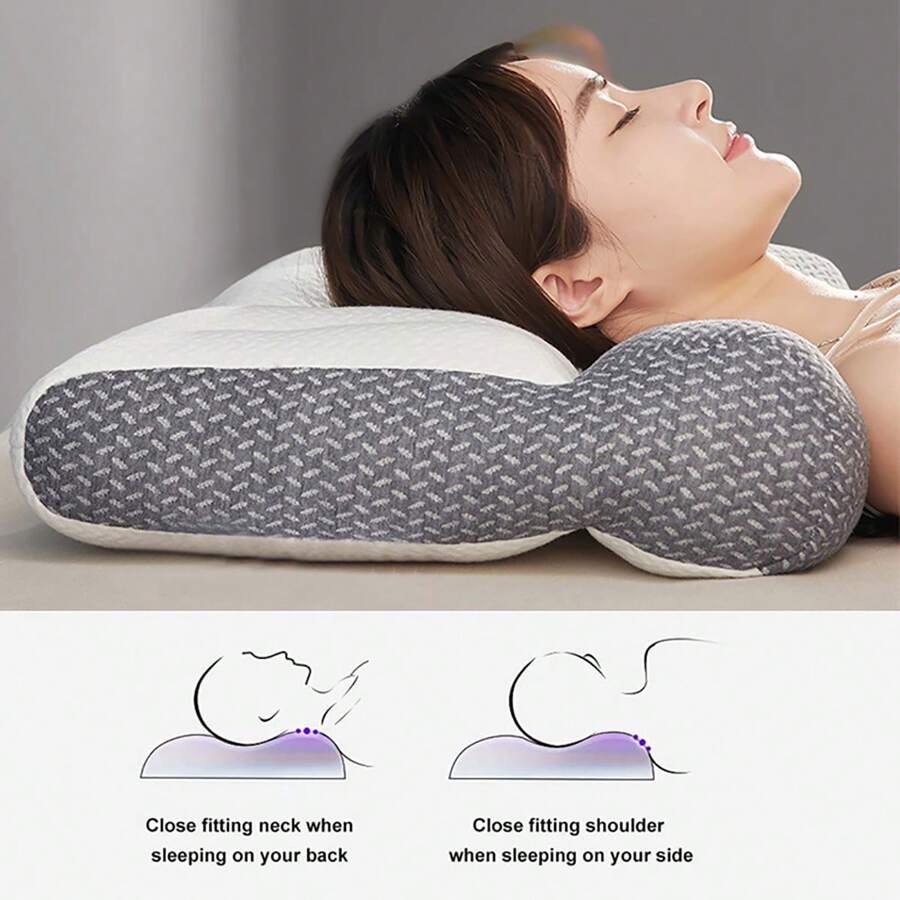 Cervical Contour Memory Foam Pillow,Orthopedic Ergonomic Necks Support