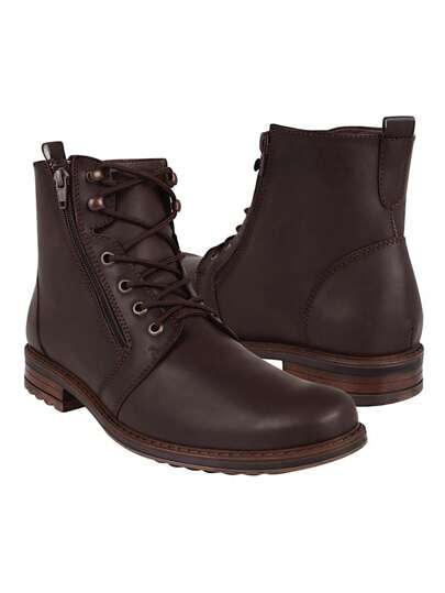  Botines Casuales Hombre Stylo 3000 Simipiel Café