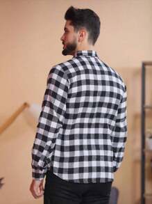 Men Shirts - Black and White - View 4