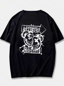 Men T-Shirts - 黑色 - 查看 1