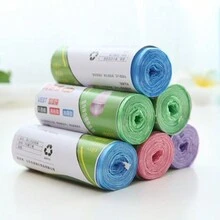 1roll Plain Trash Bag, Pink PE Large Thick Disposable Garbage Bag For Household - Pink - View 3