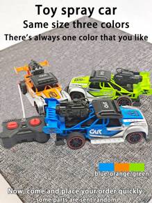 5-Channel Wireless Remote Control Toy Car With Spray & Lights & Music,Drifting Car Toys,3 Colors: Blue, Green, Orange