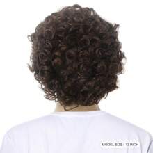 Brown Curly Short Afro Wig For Men California Men Cosplay Costume Daily Hair Synthetic Heat Resistant Men Full Wigs