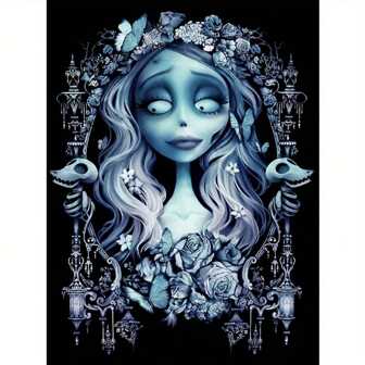1pc 30*40cm/11.8*15.75in Frameless DIY 5D Diamond Painting Kit, Horror Film Theme, Full Drill Diamond Art Embroidery Cross Stitch Image, Diamond Painting Art And Craft For Wall Decoration