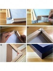 1 Set 50x70cm Wood Canvas Stretcher Frame DIY Bars Kit For Gallery Wrap Oil Painting Mounting Stretcher Strips Oil Painting Wall Art Decor - 50x70cm/19.7x27.5in - View 4