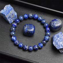 Pulsera de cuentas de piedra natural real de 6/8mm para mujeres, Lapislázuli auténtico, gema de lazurita azul, apatita azul, ágata roja con rayas, cornalina roja, cristal de sodalita, ópalo rosa, piedra de cuarzo rosa, rodanita roja, jaspe rojo, piedra Unakita, ojo de tigre amarillo, jade dorado, obsidiana dorada, obsidiana dorada arcoíris de luz dorada, arenisca azul, radiance de cielo estrellado, piedra de sangre de dragón, pulsera de amatista y piedras naturales de alta calidad, joyería de cristal de Reiki púrpura real original para mujeres y hombres.