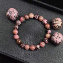 Pulsera de cuentas de piedra natural real de 6/8mm para mujeres, Lapislázuli auténtico, gema de lazurita azul, apatita azul, ágata roja con rayas, cornalina roja, cristal de sodalita, ópalo rosa, piedra de cuarzo rosa, rodanita roja, jaspe rojo, piedra Unakita, ojo de tigre amarillo, jade dorado, obsidiana dorada, obsidiana dorada arcoíris de luz dorada, arenisca azul, radiance de cielo estrellado, piedra de sangre de dragón, pulsera de amatista y piedras naturales de alta calidad, joyería de cristal de Reiki púrpura real original para mujeres y hombres.