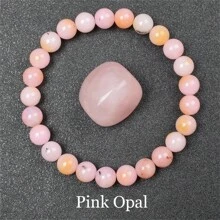Pulsera de cuentas de piedra natural real de 6/8mm para mujeres, Lapislázuli auténtico, gema de lazurita azul, apatita azul, ágata roja con rayas, cornalina roja, cristal de sodalita, ópalo rosa, piedra de cuarzo rosa, rodanita roja, jaspe rojo, piedra Unakita, ojo de tigre amarillo, jade dorado, obsidiana dorada, obsidiana dorada arcoíris de luz dorada, arenisca azul, radiance de cielo estrellado, piedra de sangre de dragón, pulsera de amatista y piedras naturales de alta calidad, joyería de cristal de Reiki púrpura real original para mujeres y hombres.