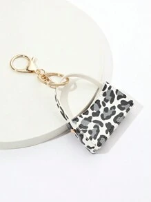 1個PU皮裝飾的腋下袋風格鑰匙圈，日常配件