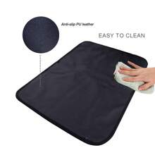 Simple Car Seat Protector For Baby Carseat, PU Anti-Slip 2 Layers Non Slip Undermat For Child Car Seat Portable Easy Installation