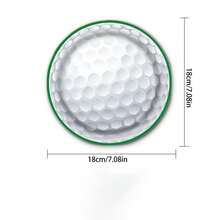 16入組2024新高爾夫主題派對一次性餐具套裝- 包含盤子、杯子和餐巾 - 彩色 - 查看 5