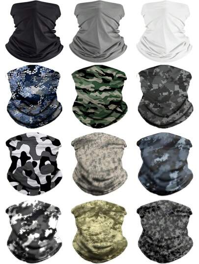 1pc Solid Color Men Scarf, Knit Tasseled Warm Long Scarf, Multi-Purpose Blanket Scarf For Couples, Autumn/Winter